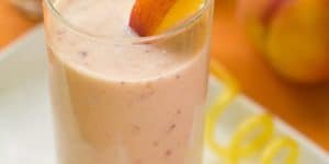 peach cinnamon protein shake