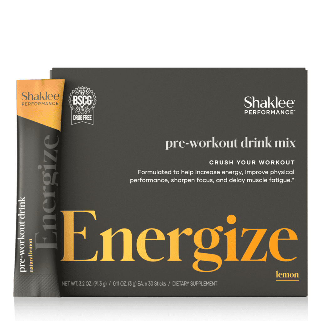 Shaklee Energize Pre Workout Energy Drink Lemon